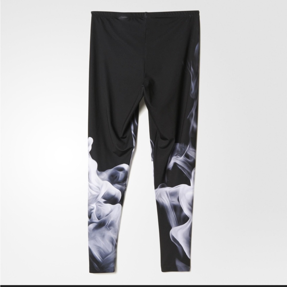 Adidas originals Black and White Smoke Pattern Leggings